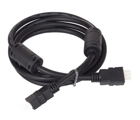 Кабель HDMI(m) - HDMI(m)  5.0м VCOM, v1.4, позол. контакт, черный