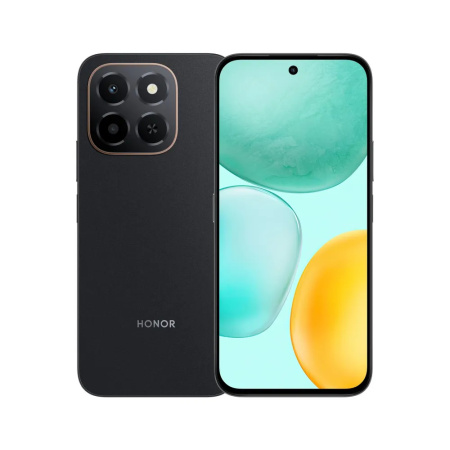 Смартфон Honor X6C 6Гб 256Гб Полночный черный 6.61", TFT LCD, 1604*720, 2*2.0+6*1.7Ггц, 50+0.08МП, 5Мп, NFC, 4G, 5300мАч, And 15