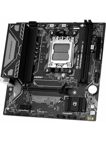 Мат.плата SocAM5 AMD B650 Maxsun MS-Challenger B650M-K (mATX,2DDR5,M.2,PCI-E16,PCI-E,HDMI,VGA,PC5200)