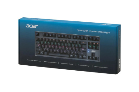 Игровая клавиатура USB Acer OKW126, механическая Black (ZL.KBDEE.00G)