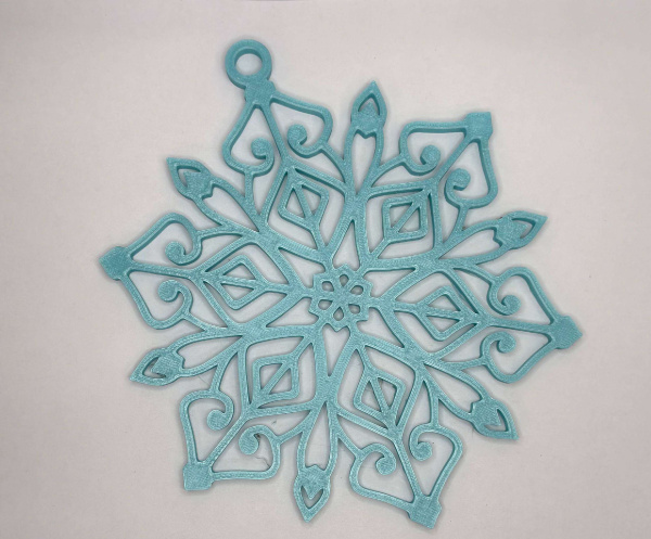 Снежинка голубая 12м