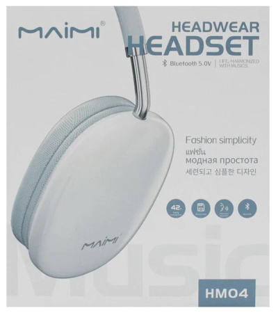 Гарнитура Bluetooth MAIMI HM04 накладные полноразмерные, черный