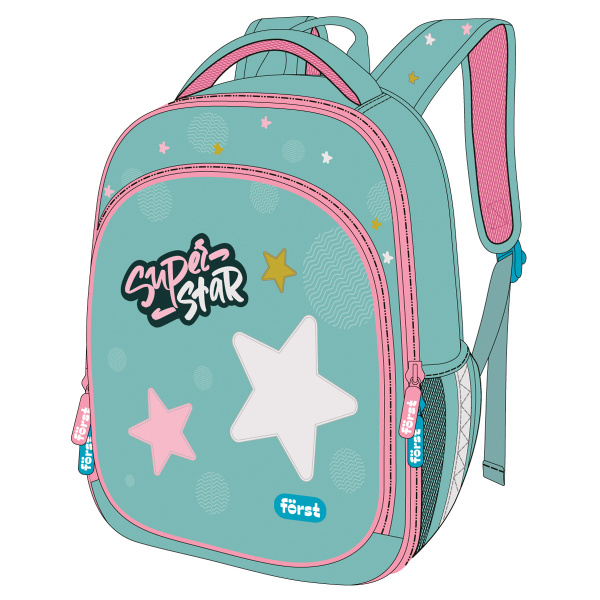 Ранец Först F-Light "Super star" 36*27*15см, 2 отделения FT-RY-062402