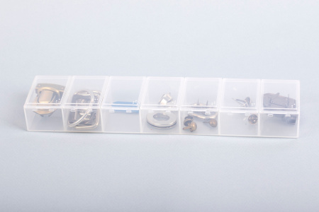 Коробка для шв. принадл. "Gamma" ОМ-148 пластик 28.3 x 6.2 x 3.3 см прозрачная