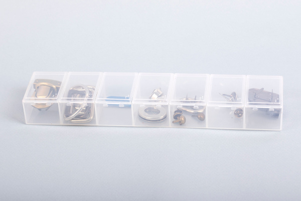 Коробка для шв. принадл. "Gamma" ОМ-148 пластик 28.3 x 6.2 x 3.3 см прозрачная