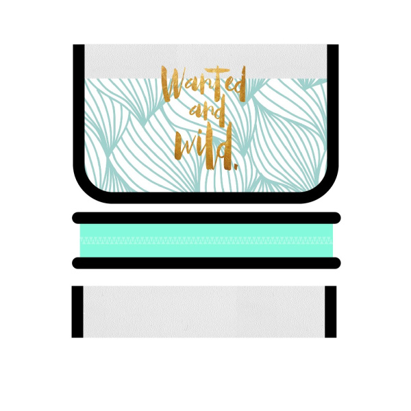 Пенал 1 отделение ПЧЕЛКА "Blue Mood" ПО-04