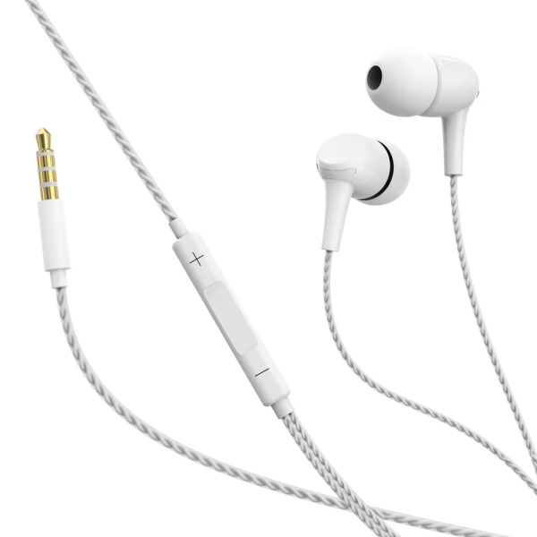 Гарнитура Perfeo SKEW внутриканальные, белый (PF_C3208)