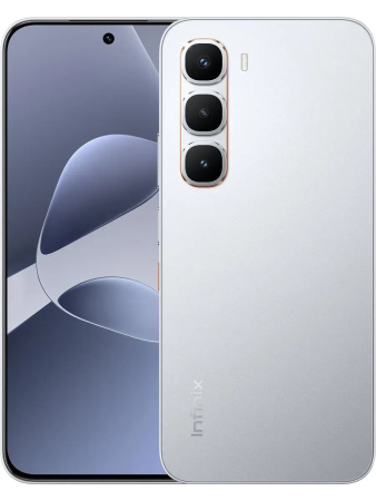 Смартфон INFINIX Hot 60 pro 8Гб 128Гб Titanium Silver 6.78", AMOLED, 2720*1224, 2*2.2+6*2ГГц, 50Мп, 13Мп, 4G, NFC, 5160мАч, And 15