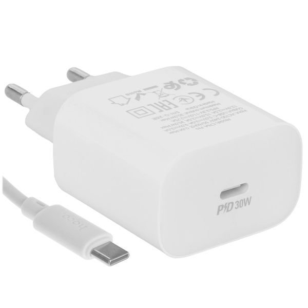 Зарядное_устройство - TypeC 30W HOCO C76A Pro белое