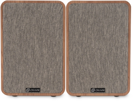 Актив.колонки 2.0 Оклик OK-417A 40Вт,питание от сети, Bluetooth, светлое дерево