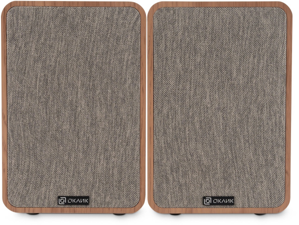 Актив.колонки 2.0 Оклик OK-417A 40Вт,питание от сети, Bluetooth, светлое дерево