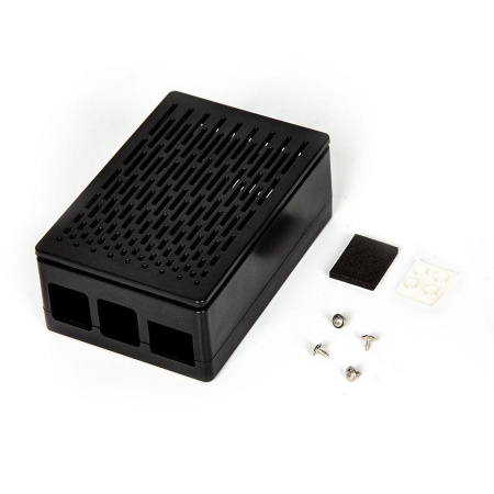 Корпус ACD RA509  Black ABS Case (Install 3010/3007 Fans or 3.5 Inch Touch Screen), совместим с креплением VESA Mount, for Raspberry PI 4B