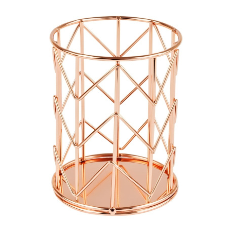 Подставка-стакан MESHU "Rose Gold" круглая, металл MS_39428