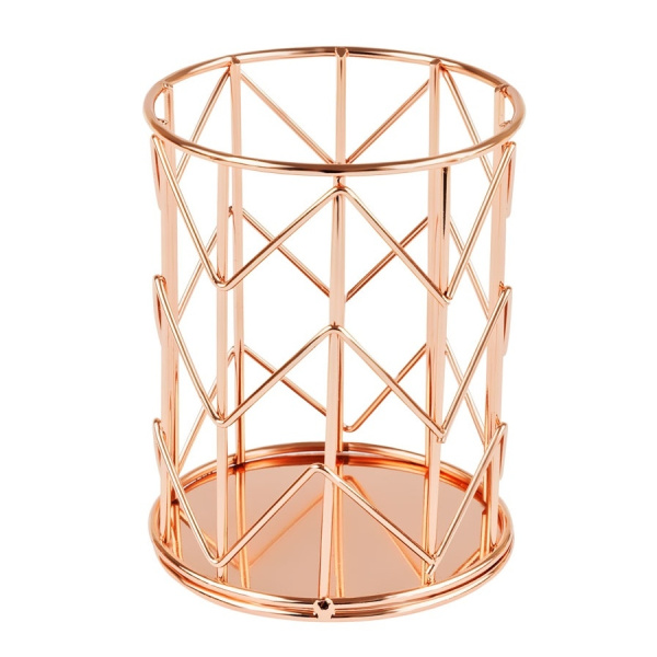 Подставка-стакан MESHU "Rose Gold" круглая, металл MS_39428