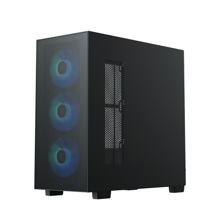 Корпус mATX Б_БП XASTRA A510M 4ARGB-UC Black (USB3.0,Audio,TG+Mesh,черный,PWM fans,4х120мм FC ARGB,Type-C)[A510M-4FC12A-UC]