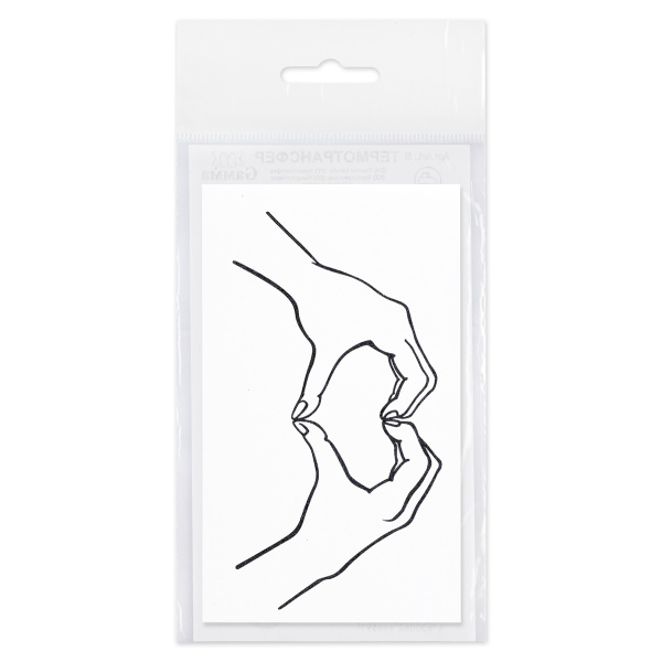 Термоаппликация "Gamma" Термотрансфер"M" №04 1 шт M-425 Сердце 6х11.5 см