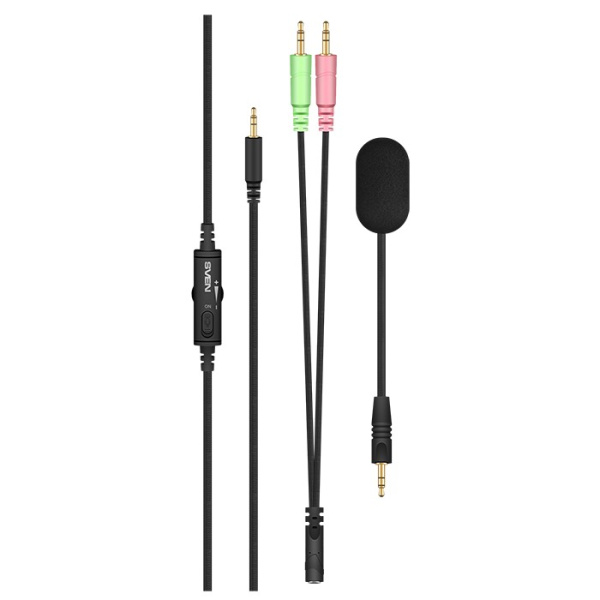 Игровая гарнитура SVEN AP-G999MV мониторные, 32Ом, 98дБ, кабель 2м, Серый