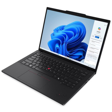 Ноутбук/ Lenovo ThinkPad T14 G5 14.0" WUXGA Touch IPS AG 400nits, AMD Ryzen 7 PRO 8840U,32GB DDR5, 512GB SSD M.2, AMD Radeon 780M Graphics,5M+IRCam, Qualcomm Wi-Fi 6E NFA725A+BT5.3, Wired Ethernet, 4 Cell 52.5Whr, BKLT KB ENG, Win 11 Pro, 1 Year, Black