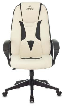 Кресло игровое Zombie 8 белый/черный эко.кожа крестовина пластик ZOMBIE 8 WHITE / 1583543