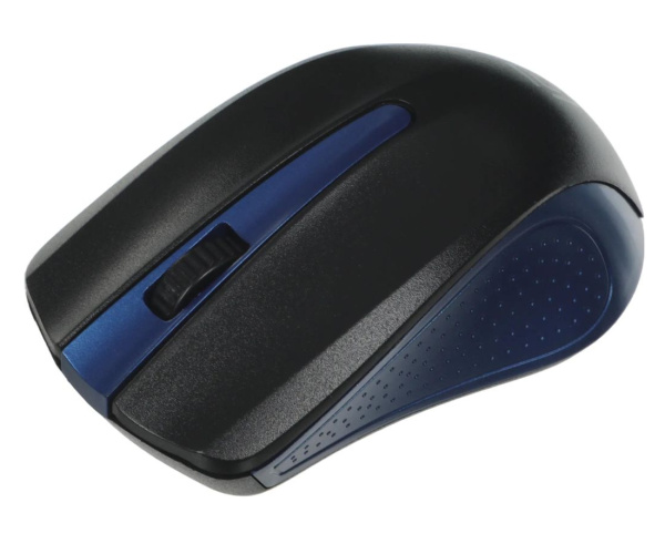 Мышь беспроводная Oklick 485MW оптическая, 1200dpi, радиус действия до 10м, Black/Blue