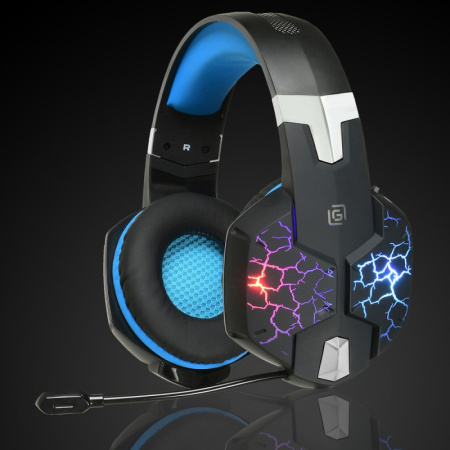 Игровая гарнитура Оклик HS-L930G SNORTER мониторные, 32Ом, 112дБ, кабель 2.2м, Black