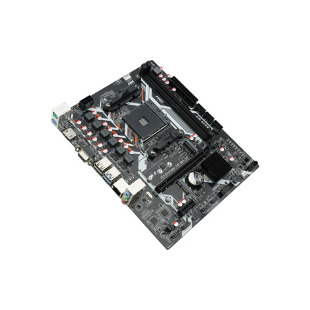 Мат.плата SocAM4 AMD B450 AFOX B450D4-MA5-V2 (mATX,2DDR4,M.2,PCI-E16,2PCI-E,HDMI,VGA,PC3000)