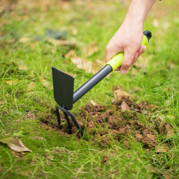 Мотыжка садовая 30см, Deli DL580814, двухсторонняя, противоскользящая рукоять