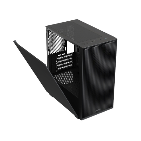 Корпус mATX Б_БП XASTRA  A307M 2BK SI Black (USB3.0,Audio,Metal,черный,Mesh,2х120мм black fans,CPU Cooler до 155мм, VGA до 275мм)[A307M-2FC12BK-SI]