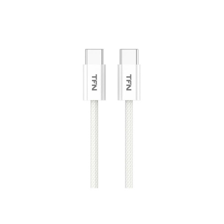 Кабель USB Type-C (m) - Type-C (m) TFN, TPE 1.2м,60W белый (TFN-C-IP-CC12M-WH)