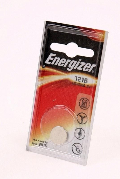 Батарейка CR1216 ENERGIZER 1шт. /3В. литиевая