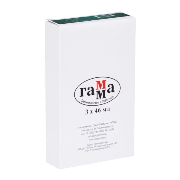 Краска масляная Гамма "Студия", 46мл, туба, зеленая фц (0.00.А046.503)