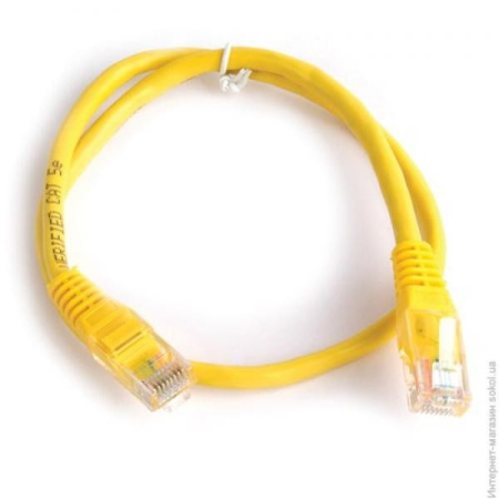 Патч-корд  1.0м  кат_5E UTP желтый