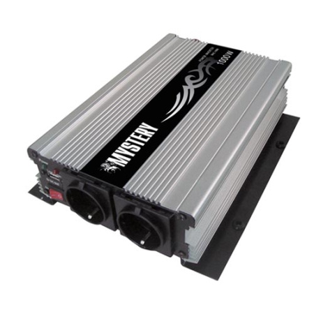 Автоинвертор Mystery MAC-1000 1000Вт, 12В, крокодилы, порт USB
