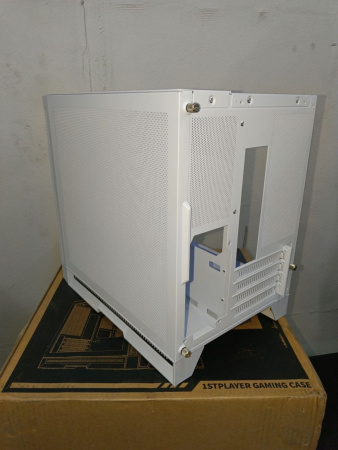 Распродажа! Корпус mATX Б_БП 1STPLAYER STEAM PUNK SP6-G White (USB3.0, Audio, WN, ARGB, белый)[SP6-G-WH](нет магнитной верхней сетки)