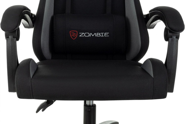 Кресло игровое Zombie Void черный/серый с подголов. крестов. пластик