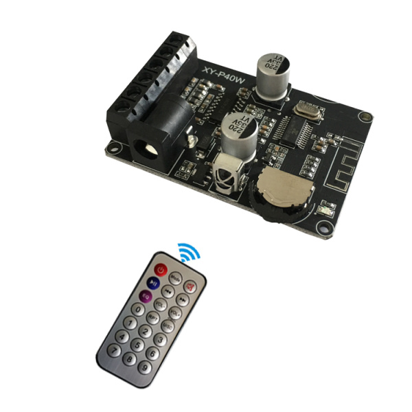 Модуль усилителя звука  2*30Вт, 5..24в, CS8673E, bluetooth, пульт, XY-P40W