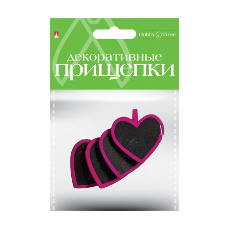 Декоративные прищепки, набор №11 "Сердечко" Hobby Time 2-368/02