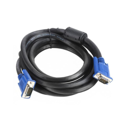 Кабель соединительный VGA(m) - VGA(m)  3.0м Aopen, 2 фильтра, черный (ACG341AD-3M)