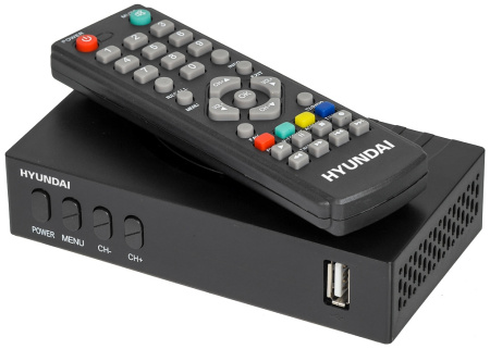 Цифровая приставка DVB-T2 Hyundai H-DVB440 черный
