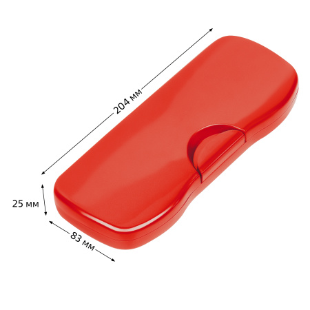 Пенал-футляр СТАММ красный металлик ПН-30306
