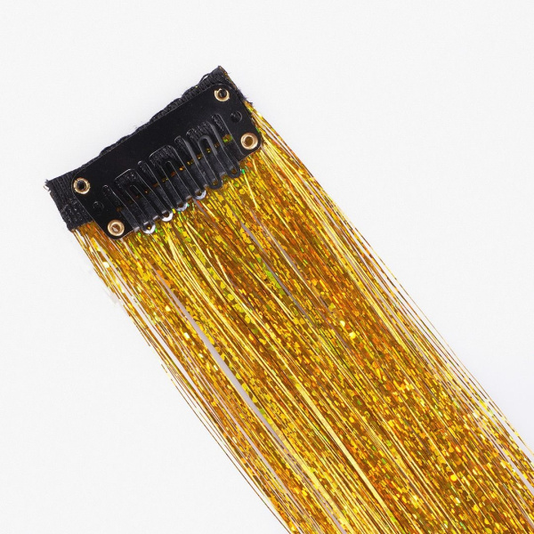 Карнавальный набор "Цветная прядь для волос. Золото" 6245536