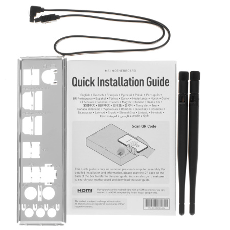 Мат.плата S1700 B760 MSI PRO B760M-A WIFI (mATX,4DDR5,2M.2,2PCI-E16,PCI-E,2HDMI,2DP,PC6800,Wi-Fi,BT)