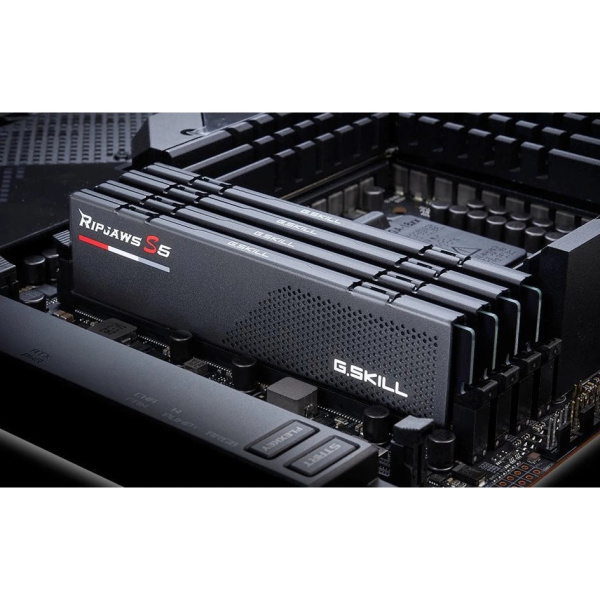 Модуль памяти DIMM DDR5 64Гб 6000МГц G.SKILL RIPJAWS S5 Black [F5-6000J3636F32GX2-RS5K] CL36 (радиатор)(2x32Гб)