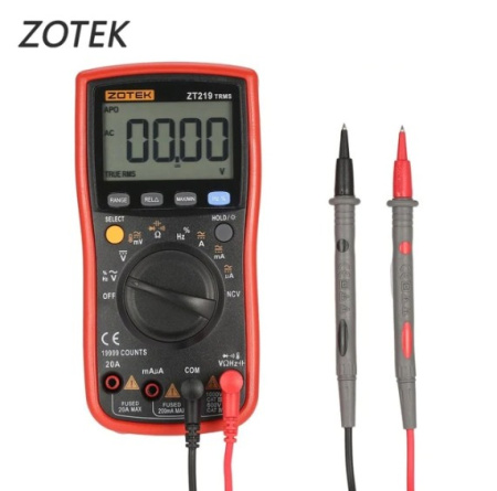 Мультиметр Zotek ZT-219, TrueRMS, 19999 counts