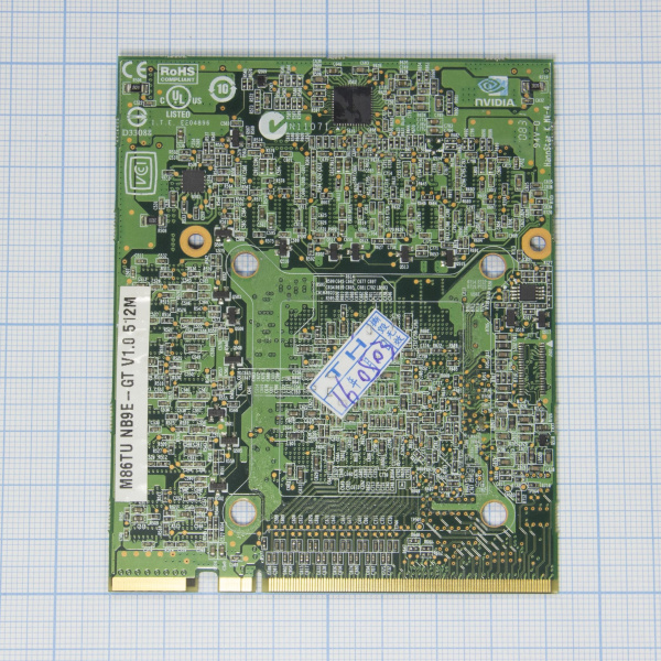 Видеокарта для ноутбука GeForce GF9800M 512Mb (G94-700-A1) M86TU NB9E-GT V1.0 MXM HE