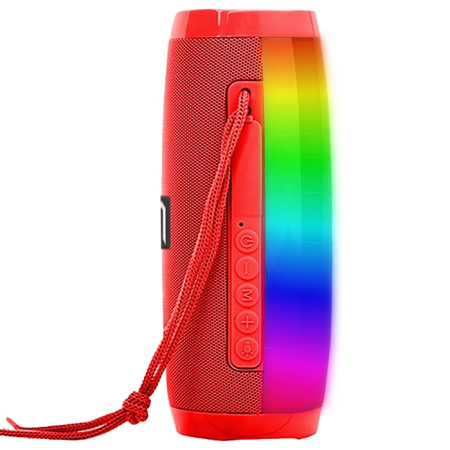 Портативная колонка Jet.A PBS-50 Bluetooth 2x5Вт 1200mAh LED подсветка Красный