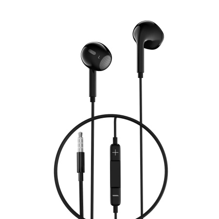 Гарнитура Perfeo REPRO внутриканальные, черный, с управлением звуком (PF_B4185)