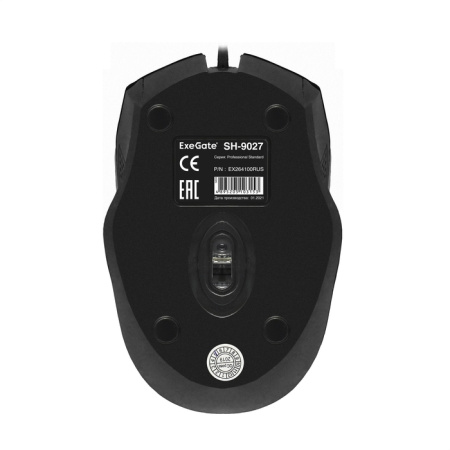 Мышь USB ExeGate Professional Standard SH-9027  оптическая, 1000dpi, кабель 1.5м, Black