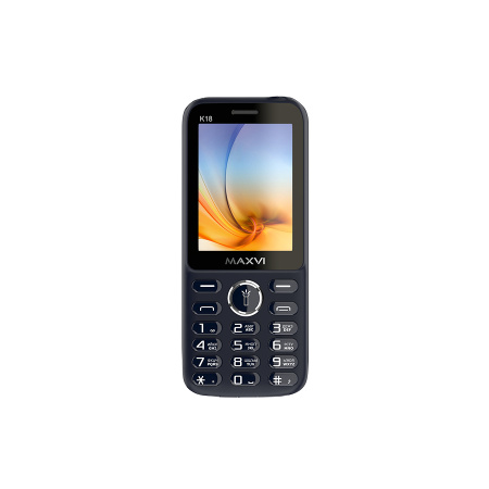 Сотовый Maxvi K18 Blue 2sim/2.4"/320*240/microSD/1.3МП/Bt/800мАч/моноблок