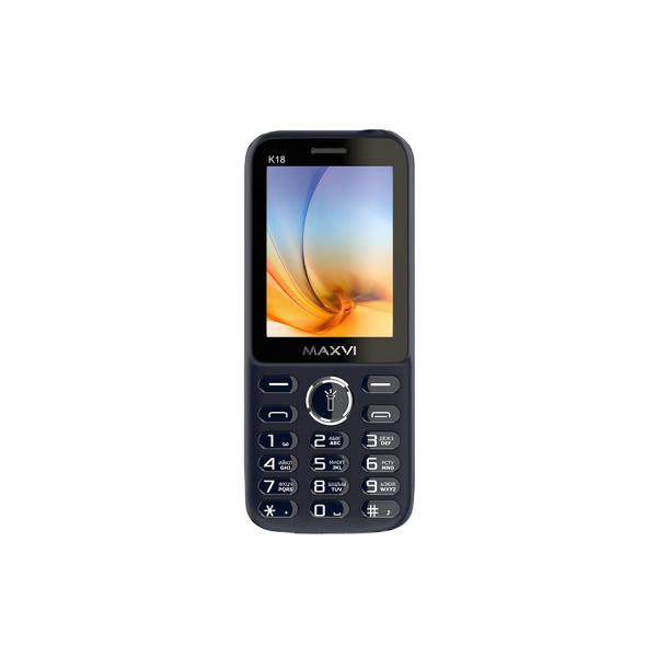 Сотовый Maxvi K18 Blue 2sim/2.4"/320*240/microSD/1.3МП/Bt/800мАч/моноблок